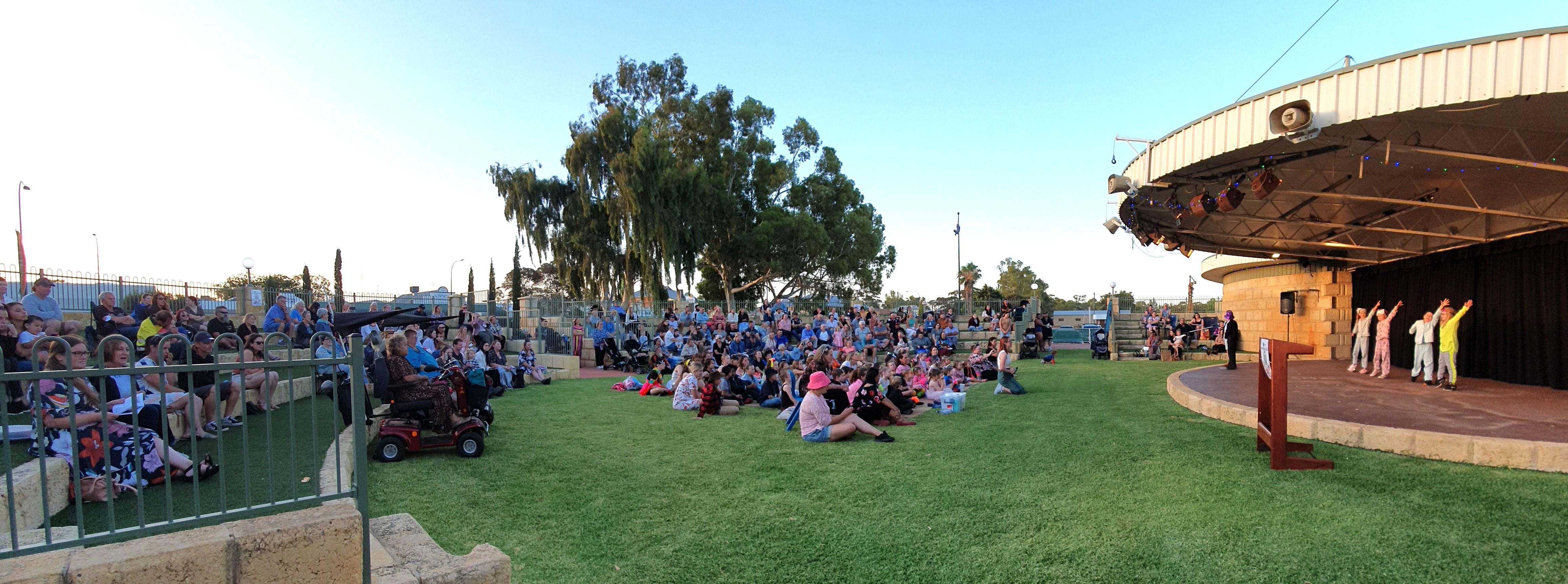 End of year concert crowd